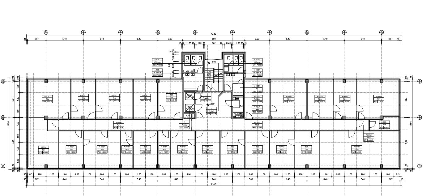 Grundriss 2 OG - 325 m²