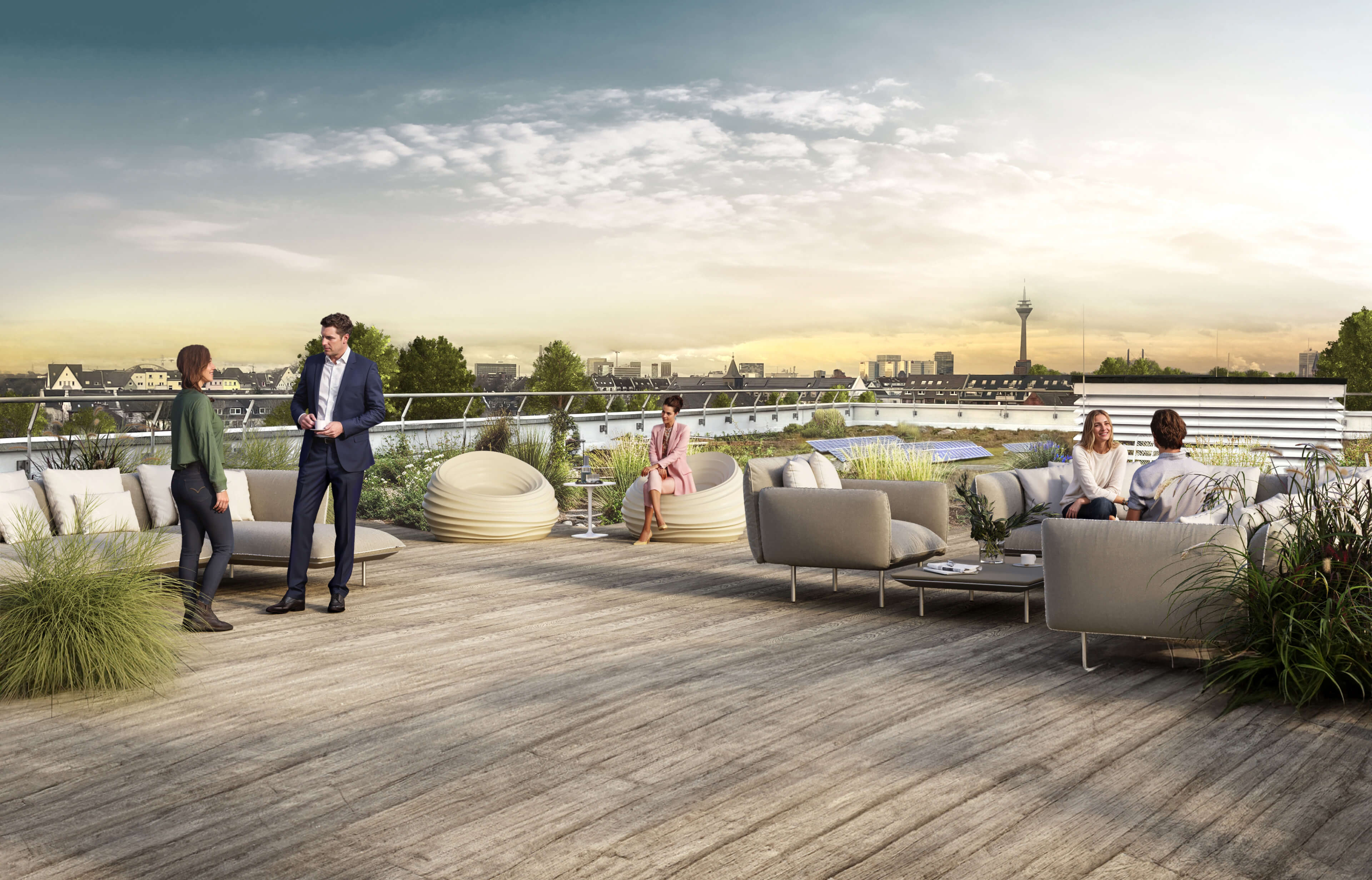 Visualisierung Dachterrasse