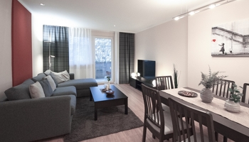 Kernsanierte moderne 3-Raum-Wohnung, Balkon & Einbauküche