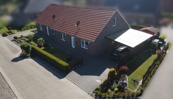 Effizienzhaus 40 - Bungalow in Upgant-Schott/Nordseeküste, Bj. 2015, Energiekl. A+, Erdwärmepumpe