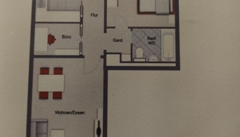 Provisionsfreie 2,5 Zimmerwohnung mit Aussenstellplatz,Einbauküche und grossem Balkon