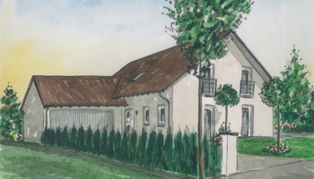 Modernes Architektenhaus für die große Familie