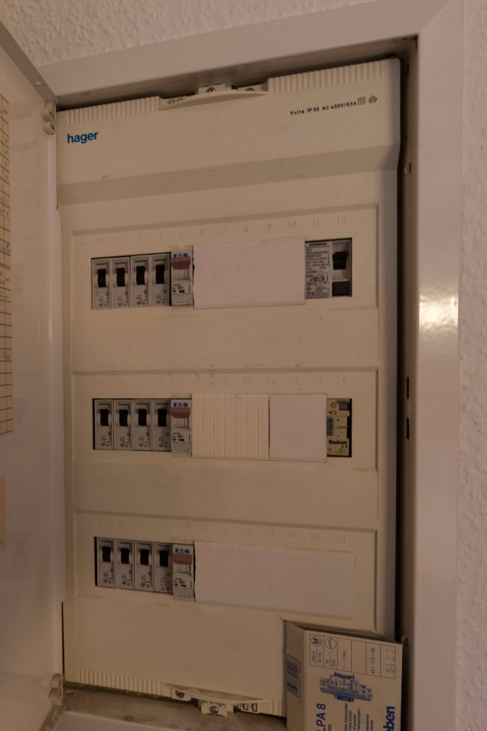 Sicherungskasten i. d. Wohnung