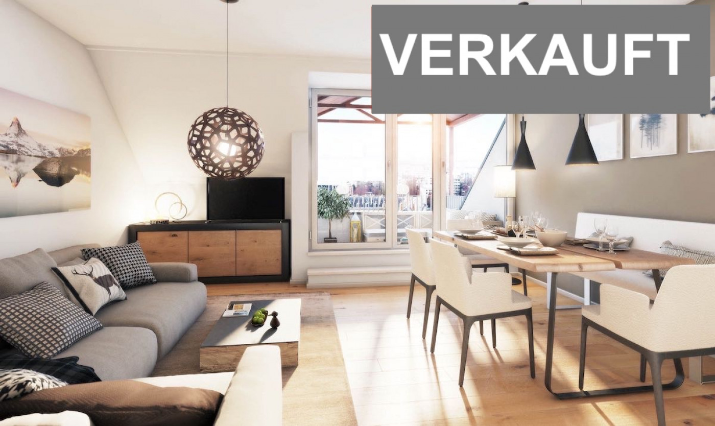 VERKAUFT – Sehr schöne 3-Zimmer-Dachgeschosswohnung mit moderner Küche